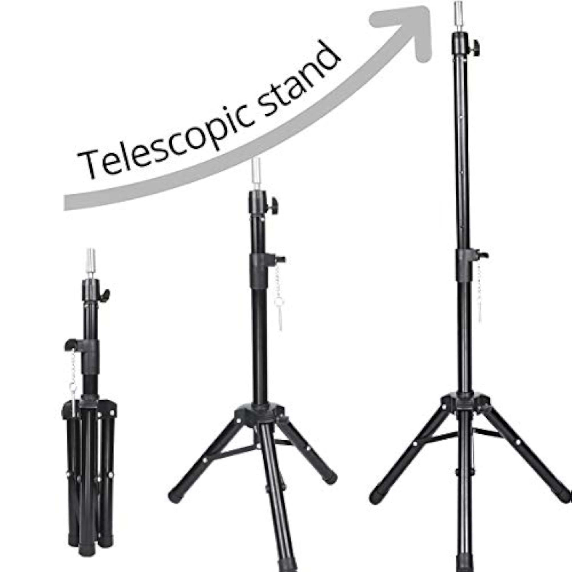 55 Inch Heavy Duty Wig Stand Tripod for Styling